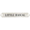 Engraved Nameplate Traditional Chrome 3in x 1/2in